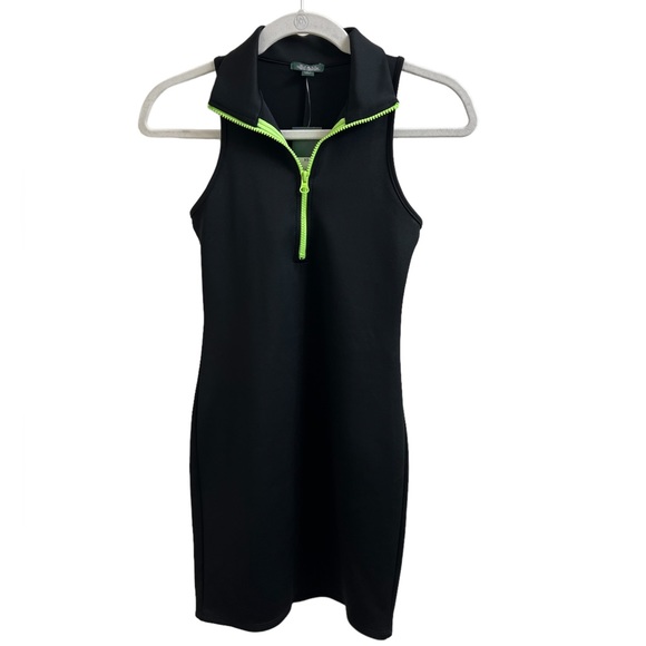 Wild Fable Neon Zipper Sleeveless Bodycon Dress - Picture 4 of 7